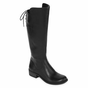 Black women's riding boots size 12